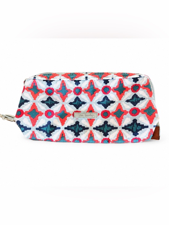 Vera Bradley Handbags - Vera‎ Bradley Floral Makeup Bag Pouch Multicolor Zip Water GEO